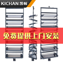 Customizable) KICHAN KICHAN KICHAN 360 ° rotating shoe rack stainless steel household shoe cabinet layered storage multi-function