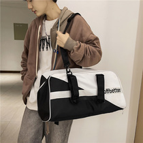 Tide Cards Short Travel Bag Women Hand Large Capacity Light Sport Men Students Luggage Bags Bangs Inclined Satchel Fitness Bag