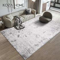 Nordic ins Light luxury living room sofa coffee table blanket Gray carpet Simple modern bedroom home full of large area