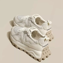 DONLEVIA~ Refreshing all day small waist thick-soled daddy shoes casual sports small white shoes Forrest Gump shoes