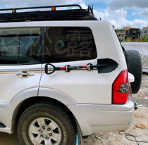Outdoor off-road car engineering shovel flagpole fixed strong magnetic suction cup bracket non-embroidered steel whole car General Outdoor
