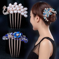 Hair comb comb comb hair iron ancient style adult hair card bride hair accessories head jewelry ball hairclip female