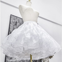 Skirt support lolita organza crystal yarn daily support lolita with boneless soft yarn violent petticoat cloud support