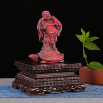 The base of the Buddha statue is raised to worship the Guanyin God of Wealth the seat of the African safflower pear king kong wooden carving ornaments bracket