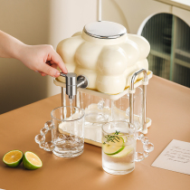 Ceramic Cool Kettle Suit Home Large Capacity High Temperature Resistant Summer Net Red Drink Bucket With Tap Fridge Cold Kettle