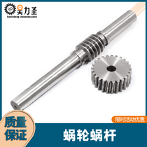 Worm gear worm reducer Large transmission ratio 45 steel 1 mode 1 5 mode 2 mode 2 5 mode 3 mode 4 mode Support custom worm gear