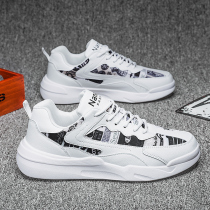 Mens shoes spring new Korean trend sports leisure shoes Hong Kong style canvas shoes mens increased white trendy shoes
