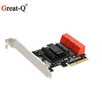 PCIE TO 6-PORT SATA3 0 EXPANSION ADAPTER CARD 6-PORT 6G SUPPORT NAS SYNOLOGY MAC LINUX