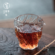 Sheng Sheng heat-resistant glass tree pattern Road Cup Japanese thick large transparent male Cup Tea Tea Tea Set accessories