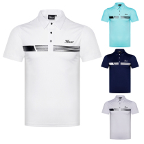 Summer new short-sleeved mens golf clothing top t-shirt outdoor sports top breathable quick-drying POLO shirt