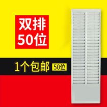 Finishing punch card rack card board Practical plastic file cabinet plug bag warehouse hanging bag for storage week plug board card slot