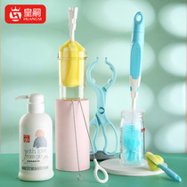 Bottle brush cleaning brush cleaning set nipple brush suction tube brush nylon sponge head 360 degree rotating baby