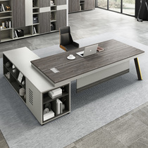 Boss desk and chair combination Manager table President table Office furniture Large desk Paint boss table Simple and modern