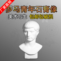 Free delivery of door-to-door plaster like a Roman youth head high 52CM manufacturer direct art supplies