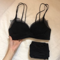 Deep Lane Return People Without Rings Underwear Women's Big Chest Shown Small Skinny Gather Girls Japanese Bra Small Chest Sexy Suit