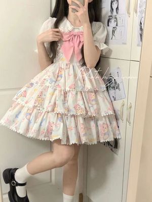 taobao agent Summer Japanese soft cute small princess costume, slip dress, Lolita style