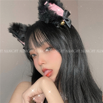  Allnight: Cute plush cat cat ear hairband cos cat girl hair accessories Beast ear headband hair accessories