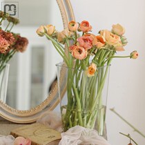 Acrylic transparent raising flower barrel plastic raising flower barrel Home Waking Flower Barrel Ware Flowers Flower Flower Flower flower Shop Special buckets