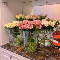 Wakeup Bucket Transparent Large Number Home Acrylic Flowers Florist Exclusive Deep Water Flower Arrangement Floral Style Plastic Flower Silo