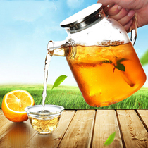 Fruit teapot set fruit teapot glass pot for cooking fruit tea household heating flower teapot flower teapot tea cup set