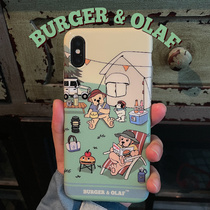 BURGER AND OLAF puppy Camping Camping iPhone 13 Pro Max phone case