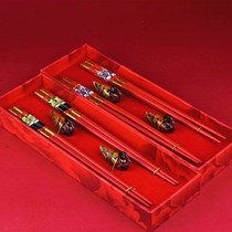 Chinese Wind Featured Lacquer Chopsticks Gift Box Clothing Small Overseas Gift Nationalities Traditional Crafts Gifts of souvenirs from the old