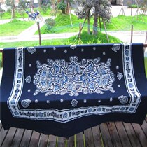 Guizhou batik decoration wall hanging painting ethnic wind wax dyeing and cloth art tea table cloth long table cloth linen Miao special technique