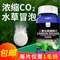 Fish tank carbon dioxide sustained release tablets Water plant tank special explosion alginate leaf co2 effervescent tablets co2 generator replacement tablets