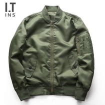 IT ins Tide brand coat mens air force MA1 bomber jacket autumn cotton suit loose size stand collar baseball suit