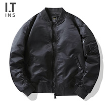 IT ins fashion jacket mens spring and autumn thin jacket MA1 Air Force pilot stand-up collar cotton suit loose baseball suit