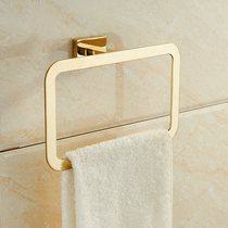 Lyle towel ring ring gold free hole bathroom bathroom towel bar Creative simple Nordic towel rack
