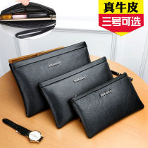 (First layer cowhide) soft cowhide mens handbag leather large capacity clutch casual clutch bag mens wallet