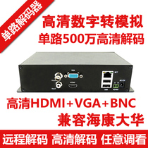 Network video decoder monitoring decoder digital to analog single channel HD decoder matrix wall