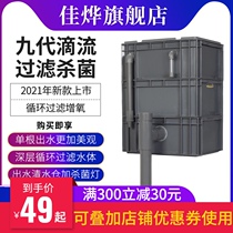 Fish tank filter box Turnover box Homemade filter box Full set of fish pond water circulation top filter system drip box