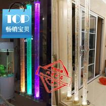 Glass decoration entrance Crystal column Bubble column Lamp post Carved column Home decoration living room partition wall screen floor s ladder