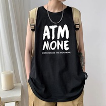 LES handsome T chest T-shirt short sleeve outside wearing breathable long sleeved sleeve chest plastic chest vest summer cos casual female summer