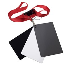  Small 18 degree gray card for photography gray card white balance card metering card black and white gray three-color medium gray board