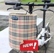 Electric car basket front large front basket vegetable basket bicycle universal folding bold mountain bike