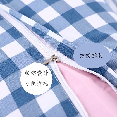 Wash and wash version of human cotton Childrens cotton pillowcase A pillow skin mounted into crescent Hanke full thin cloth pillow couple pillowcase