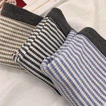 Mens underwear Adult short pants Pants Male size Big Code Pro-Skin Comfort Pure Cotton Day Striped Four-corner Pants Student Movement