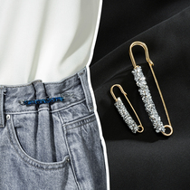 Galaxy waist artifact pants waist change small pin fixed clothes 2021 New Tide summer anti-light brooch women