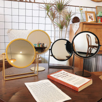 Bottle Rich Nordic Ins Wind Home Small Online Red Makeup Mirror Student Dormitory Office Desktop Desktop Dresser