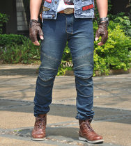 New waterproof locomotive racing knight straight jeans anti-tumble pants off-road motorcycle racing riding pants