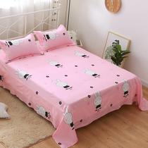 Linen single single Double 1 5 m 1 8 2m student dormitory men Net Red children sheets simple Four Seasons