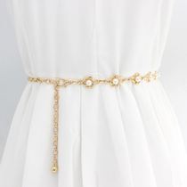 ~ New ladies Pearl waist chain fashion versatile decorative dress with clothes summer skirt small belt elegant