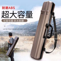 Fish pole bag hard case Light type fishing gear bag large capacity waterproof new fishing bag widened three layer storage fish pole bag