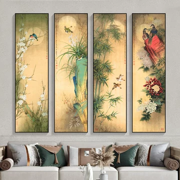 梅兰竹菊四君子挂画-梅兰竹菊四君子挂画促销价格、梅兰竹菊四君子挂画