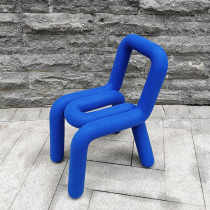 Color Netred Simple Creative Leisure Bending Rocket Backlocker Designer Chair Chair Surface Chair