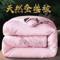 Pillow quilt double thickened cotton silk quilt mulberry silk thickened winter quilt spring and autumn student dormitory single double