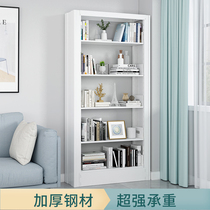 Steel bookshelf library school single-sided data frame reading room Archive frame iron frame home living room shelf